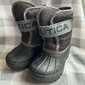 Nautica Dark Gray Winter Boots Toddler Size 6